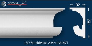 LED Deckenprofil als Vorhangleiste für indirekte Beleuchtung Nürnberg 206