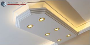 LED Deckenleiste für LED Spots und LED Streifen Dortmund 400+2x209