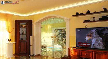 warmweisse LED Beleuchtung im Wohnzimmer