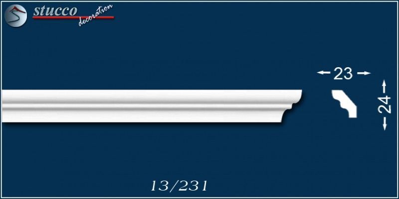 Eindhoven 13 Stuckleiste (24 × 23 mm)