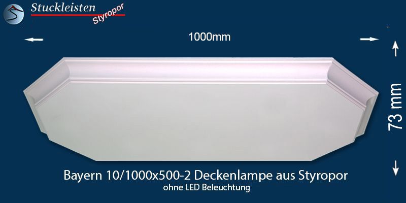 Design Stucklampe aus Zierleisten mit LED Spotlampen Bayern 10