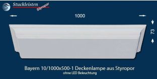 Bayern 10/1000x500-1 Deckenleuchte ohne LED-s