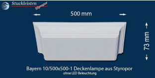 Bayern 10/500x500-1 Stucklampe ohne LED-s 