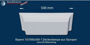 Bayern 10/500x500-1 Stucklampe ohne LED-s 