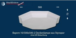 Bayern 10/500x500-2 Deckenbeleuchtung ohne LED-s 