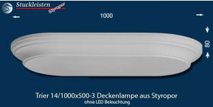 Trier 14/1000x500-3 Lampenkörper ohne LED-s