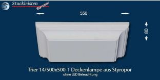 Trier 14/500x500-1 Stucklampe ohne LED-s