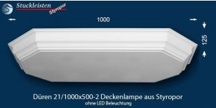 Düren 21/1000x500-2 Deckenbeleuchtung ohne LED-s