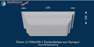 Düren 21/500x500-1 Stucklampe ohne LED-s