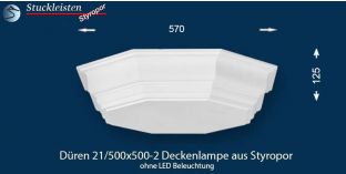 Düren 21/500x500-2 Deckenbeleuchtung ohne LED-s