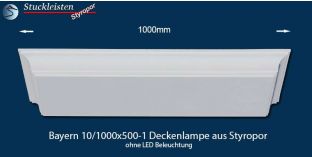 Bayern 10/1000x500-1 Deckenlampe ohne LED Beleuchtung