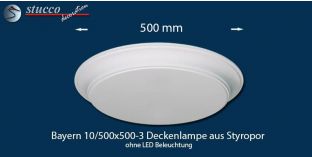 Bayern 10/500x500-3 Lampenkörper ohne LED Beleuchtung