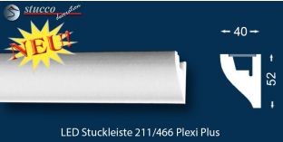 LED Wandleiste für indirekte Beleuchtung Paderborn 211 Plexi Plus