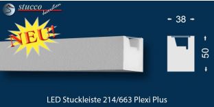 LED Wandleiste für indirekte Beleuchtung Innsbruck 214 Plexi Plus