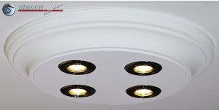 Deckenlampe mit LED Einbauleuchten Trier 14/500x500-3