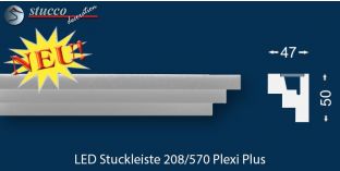 Wandleiste für LED Strips Erfurt 208 Plexi Plus
