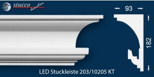 LED Deckenprofil als Vorhangleiste für indirekte Beleuchtung Hamburg 203