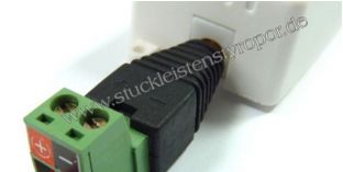 Anschluss-Adapter für LED-Strips Lüsterklemme auf 5,5 / 2,1 mm Stecker