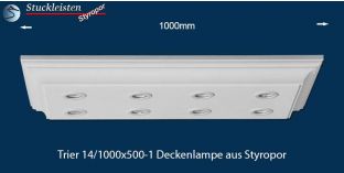 LED Deckenlampe mit LED Spots Trier 14/1000x500-1