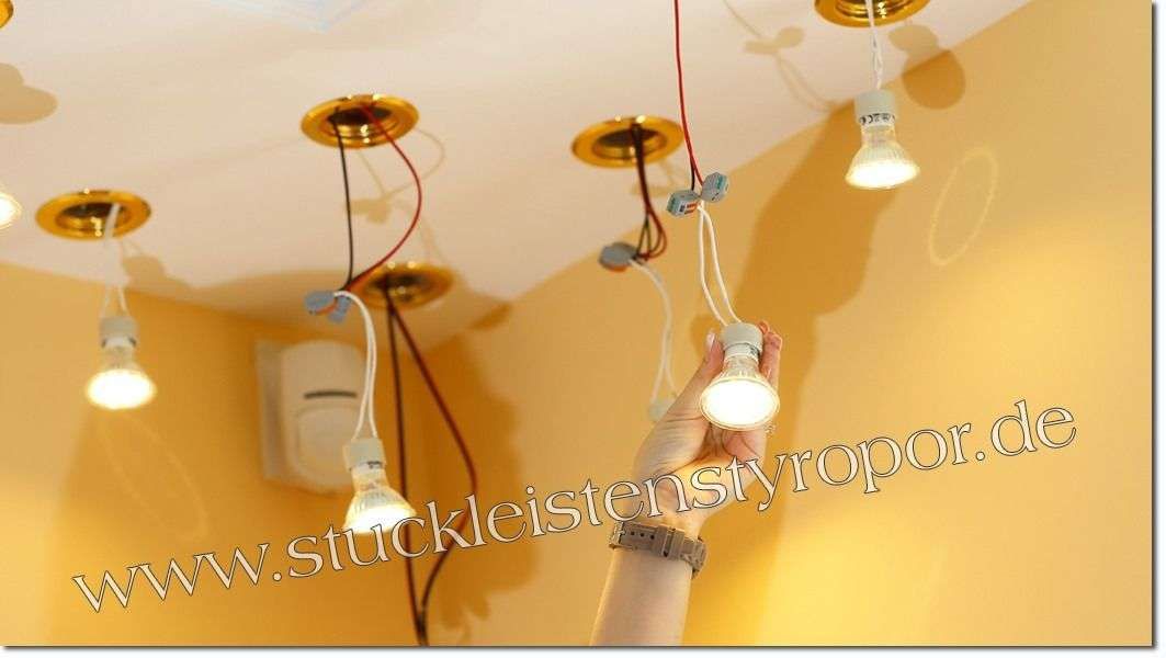 LED Deckenbeleuchtung Trier 14/500x500-2 Design Lampen mit Stuck