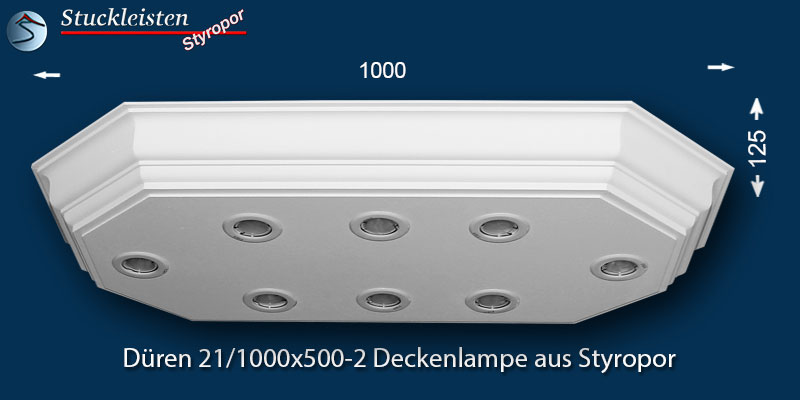 Deckenbeleuchtung mit LED Spots Düren 21/1000x500-2
