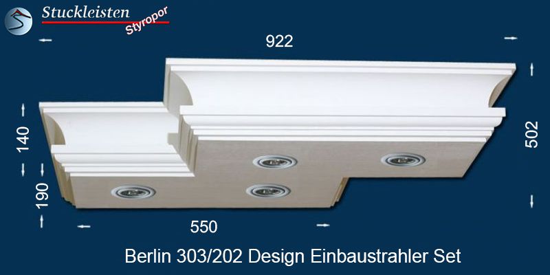 Deckenlampe mit warmweißen LED-s Berlin 303/202