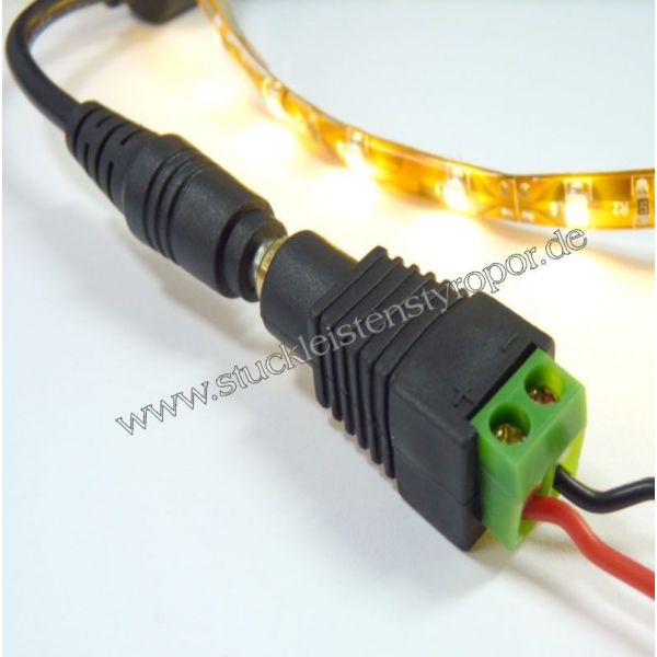 LED Anschlussadapter DC-Stecker//Buchse Schraubklemme
