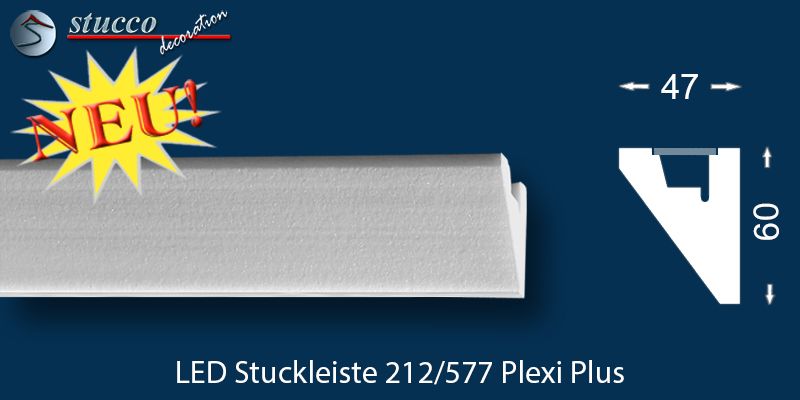 Wandleiste für LED Strips Fulda 212 Plexi Plus