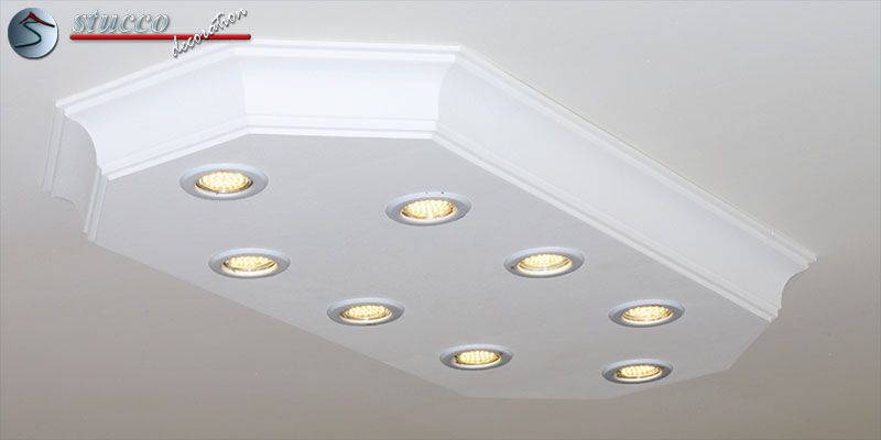 LED Stucklampe mit LED Spots Bayern 10/1000x500-2