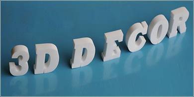 3D Logos und Deko Buchstaben aus Styropor (Polystyrol)