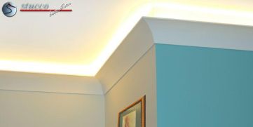 LED Stuckleiste Wandleiste für indirekte Beleuchtung Sölden 213 Plexi Plus