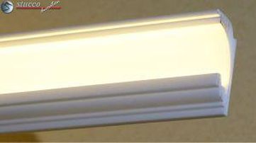 Stuckleiste Styropor und LED Reflektorleiste für optimales, indirektes Licht