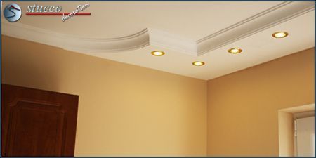 Direkte Beleuchtung - Stuckleisten aus Styropor