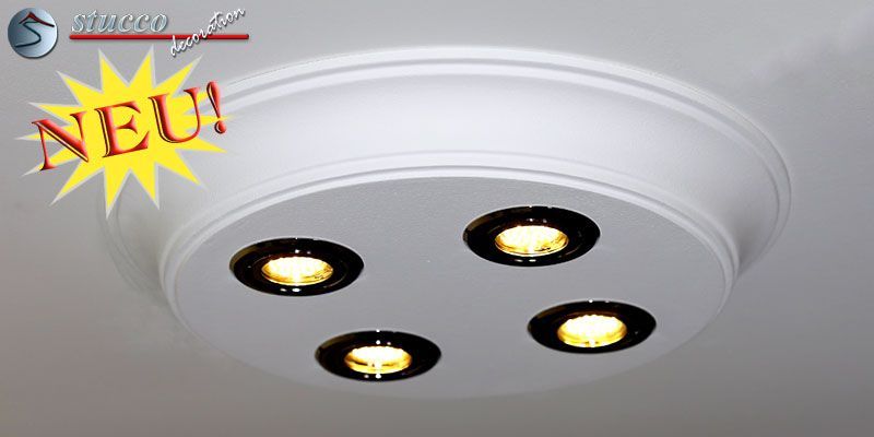 Design Stucklampe mit LED Spots Bayern 10/500x500-3