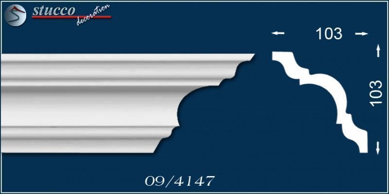 Stuckleiste Frankfurt 09 (103 × 103 mm)