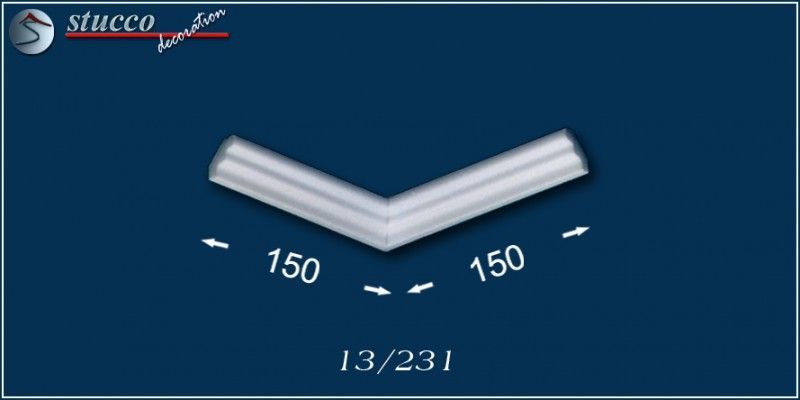 Profilleisten Eindhoven 13 äußeres Eckelement Profilleisten Eindhoven 13 äußeres Eckelement