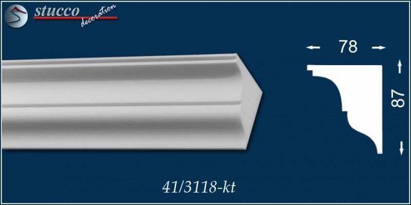 Vorhangleiste zur Stuckleiste Budapest 41 Vorhangleiste zur Stuckleiste Budapest 41