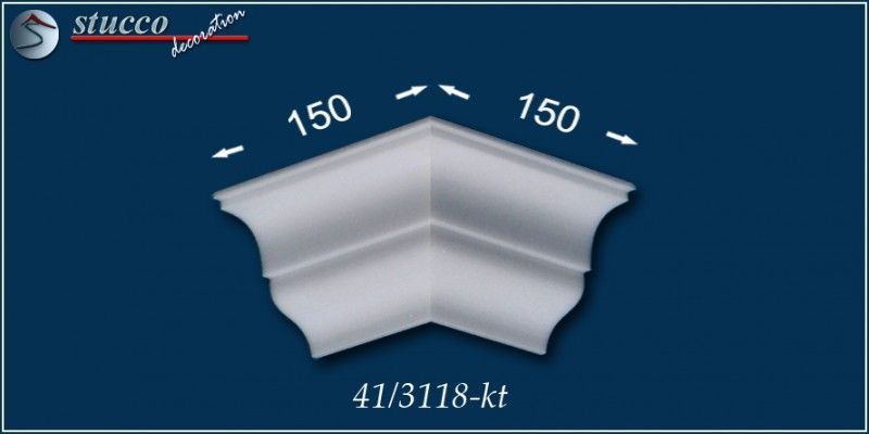 Stuckleisten aus Styropor Budapest 41 äußeres Eckelement Stuckleisten aus Styropor Budapest 41 äußeres Eckelement