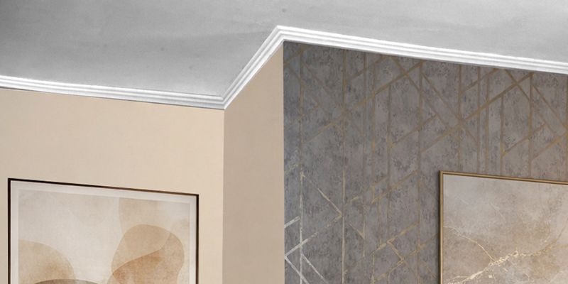 Außeneckelement für Stuckleisten