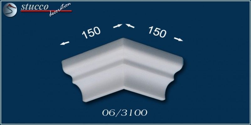 Außeneckelement für Stuckleisten