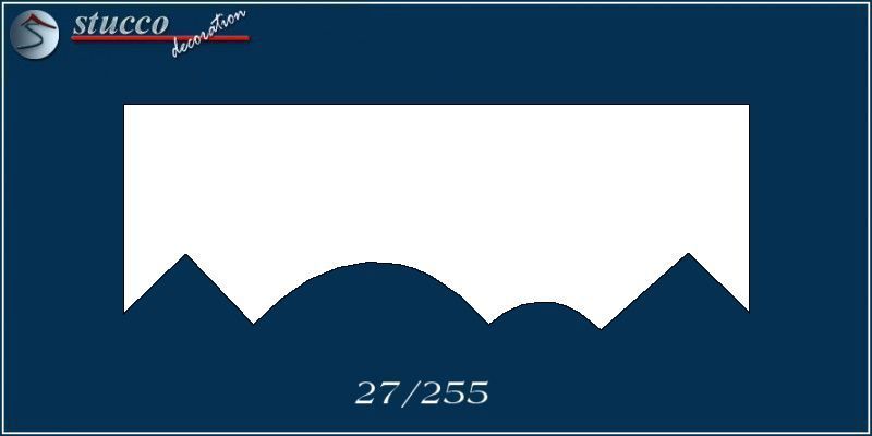 Styropor Stuckleisten Roma 27 Profil Negativ