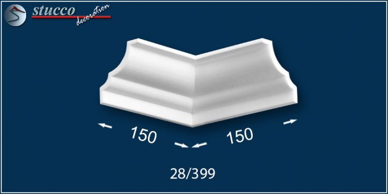 Styropor Stuckleisten Roma 28 inneres Eckelement