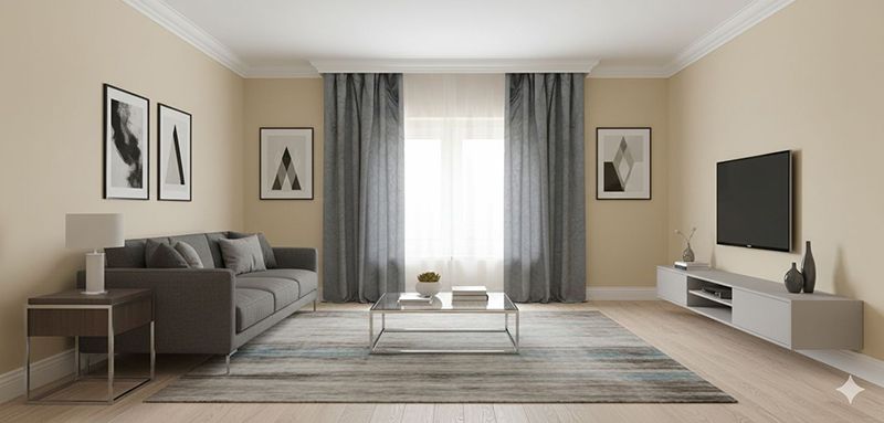 Verkleidung der Vorhangschiene mit der Styropor Stuckleiste Roma 28