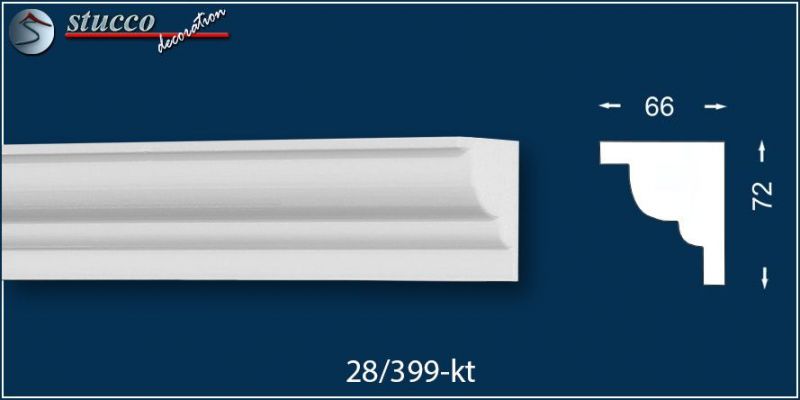 Vorhangleiste zur Stuckleiste Roma 28