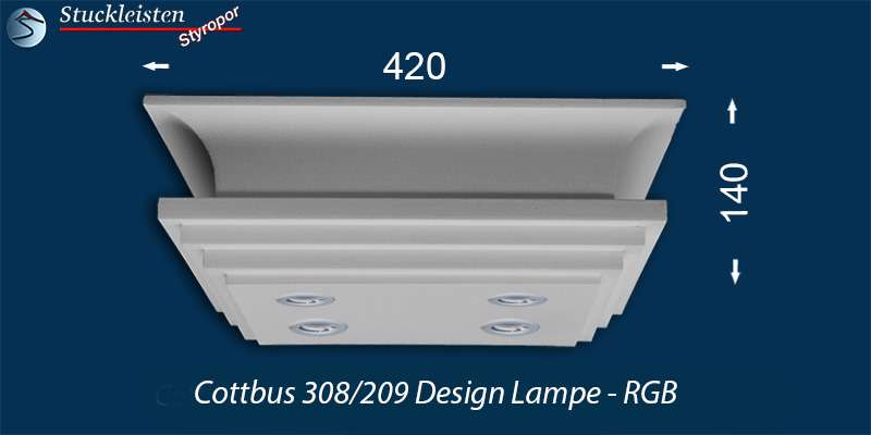 LED Deckenbeleuchtung Cottbus 308/209 Design Lampen