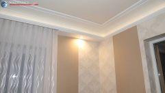 Decke Wand Beleuchtung mit warmweißen LEDs